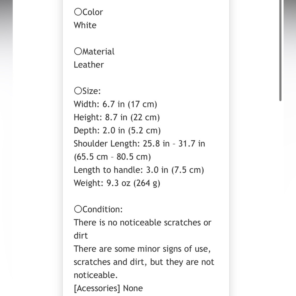 Gucci White Leather Women's Bag - Picture 12 of 12